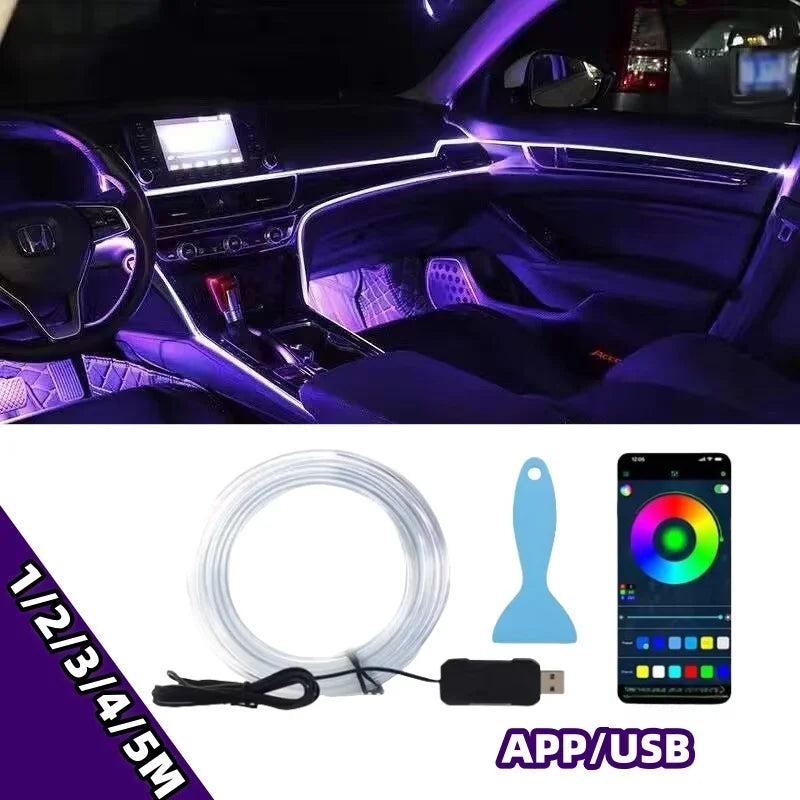  車用RGBアンビエントLEDライトストリップ