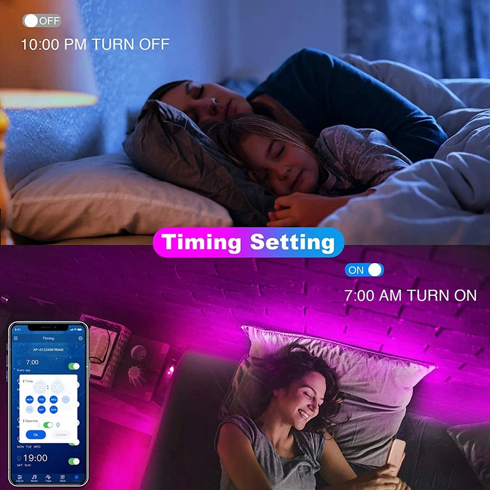 Bluetooth LEDストリップライト -アプリ対応