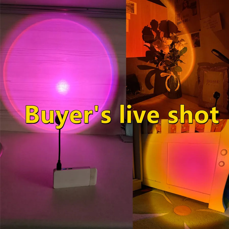 USBサンセットライト-360°カラーLED-
