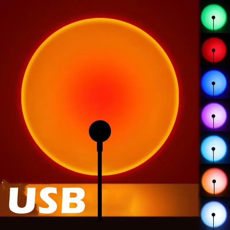 USBサンセットライト-360°カラーLED-