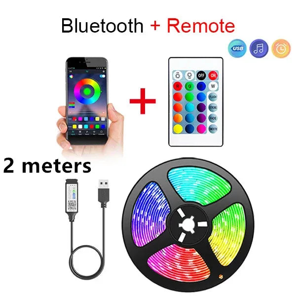 Bluetooth LEDストリップライト -アプリ対応