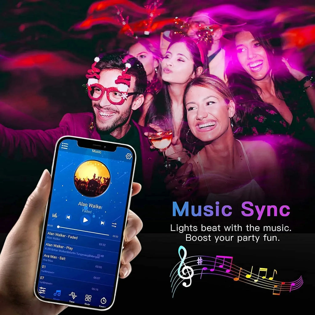 Bluetooth LEDストリップライト -アプリ対応