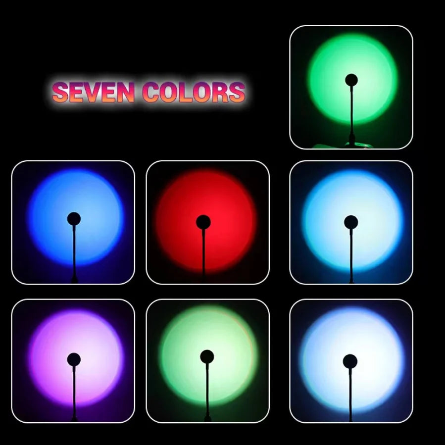USBサンセットライト-360°カラーLED-